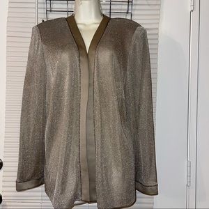 Alex Evenings Gold Shimmering Cardigan Size 18W